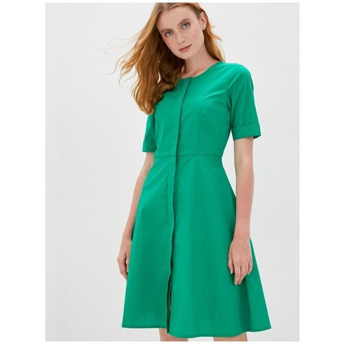 Платье с поясом Incity, цвет зеленый, размер 40