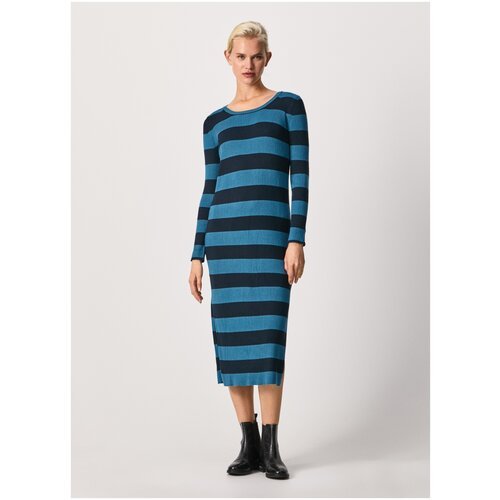Платье женское, Pepe Jeans London, артикул: PL701819, цвет: темно-синий (582), размер: M
