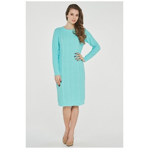 Платье женское VAY 182-2347 (50, голубая бирюза)