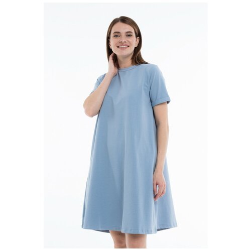 Платье А-силуэта LIOLI, голубого цвета, UPL100505, размер 48