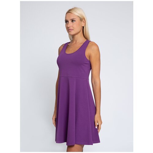 Платье Lunarable, хлопок, повседневное, полуприлегающее, мини, размер 46 (M), фиолетовый