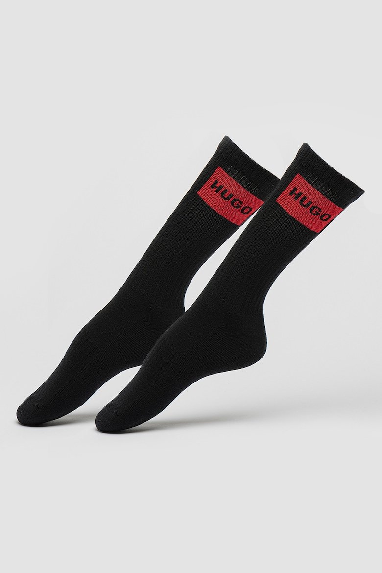 Короткие носки с логотипом - 2 пары Hugo, красный