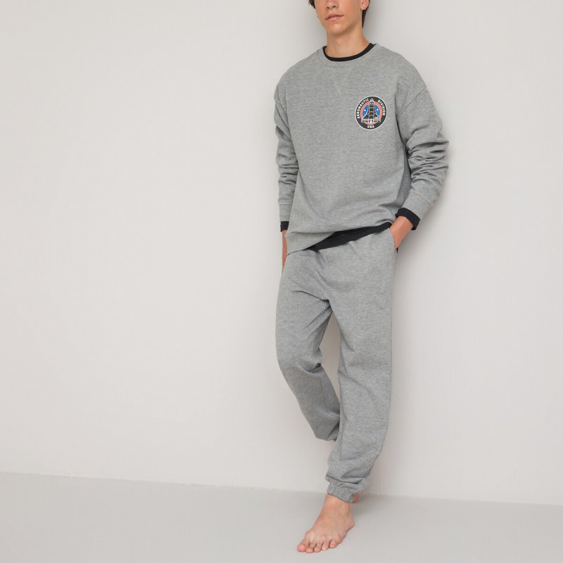Комплект пижамный из трех вещей La Redoute 10 лет - 138 см серый