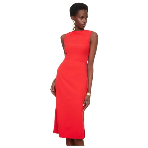 Платье TRENDYOL женское, модель: TPRSS21EL0023, цвет: RED, размер: 40