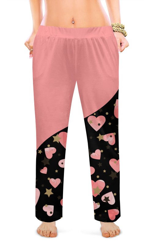 Printio Женские пижамные штаны Розовая ночка.