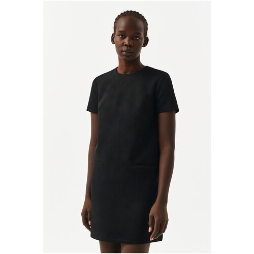 платье женское befree, 2211118510, цвет: черный, размер: L