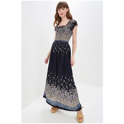 Платье Baon, вискоза, размер 42, синий