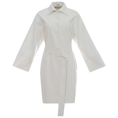 Платье женское MINAKU: Leather look цвет белый, р-р 46