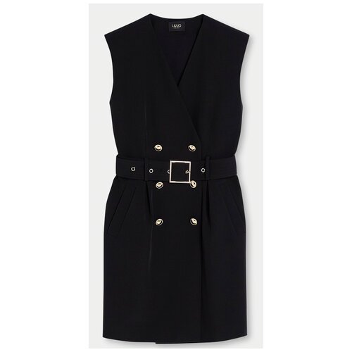 Платье-пиджак LIU JO, прилегающее, мини, карманы, размер 44(L), черный